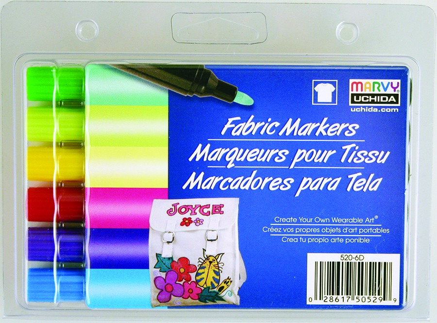 Marvy Graffiti Fabric Markers Basic Set