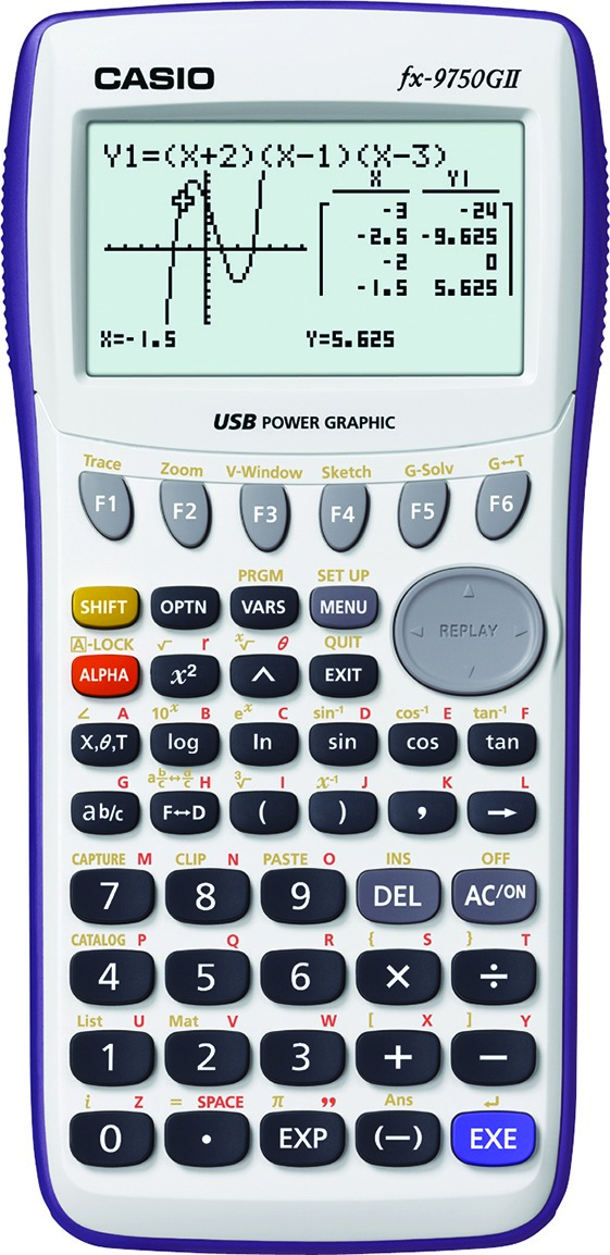 Casio FX-9750GII Graphing Calculator Icon Based Menu New Office Student Busines 