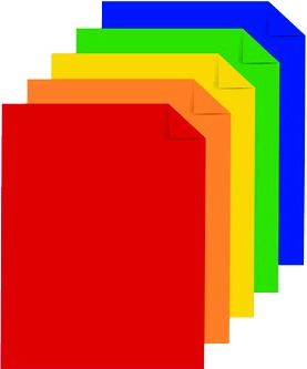 Astrobrights Primary One Cardstock Colored Paper, 65 lbs., 8.5 x 11,  Assorted Colors, 50 Sheets/Pack