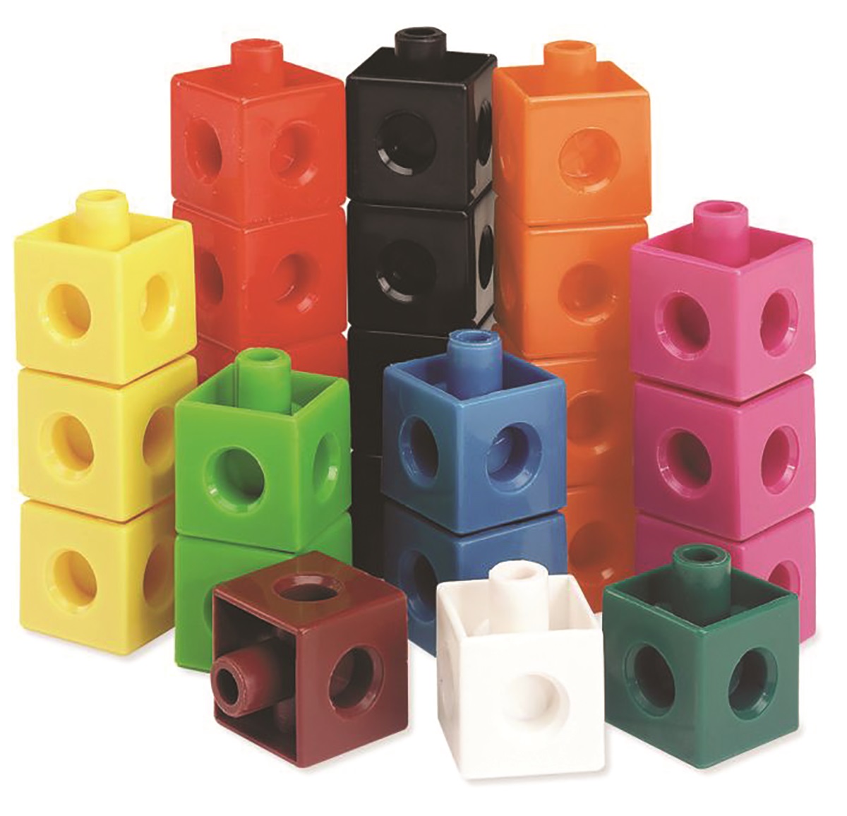 Cuisenaire Snap Cubes/Blocks for Learning Math in Different Colors 