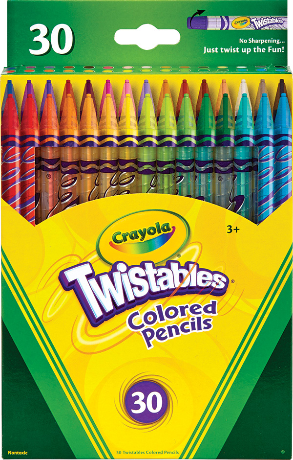 Crayola Twistables Nontoxic Colored Pencils Assorted Colors No