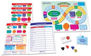 All About Fractions Learning Center Game - Grades 3 - 5
