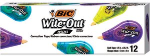 BIC Wite•Out Mini Correction Tape Value Pack