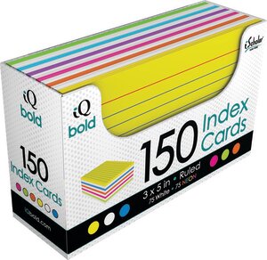 iQ Bold Index Cards and Tray