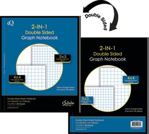 Double Sided Graph Paper Notebook