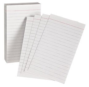 Oxford® Verical Index Card Pad