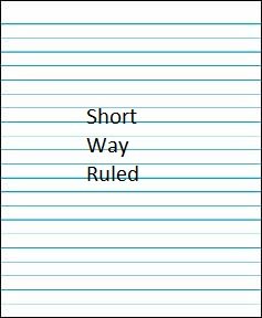 Solid Ruled Writing Paper