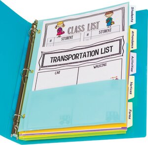 C-Line® 5-Tab Index Dividers with Multi-Pockets