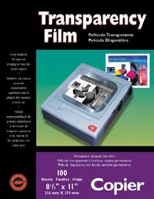 Transparency Film for Plain Paper Copiers