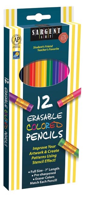 Sargent® Erasable Colored Pencils