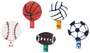 Sports Ball Eraser Toppers