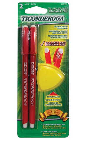 Ticonderoga® Erasable Ball Point Pens