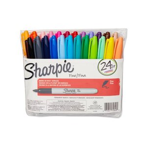 Sharpie® Permanent Markers, 24 Assorted Colors
