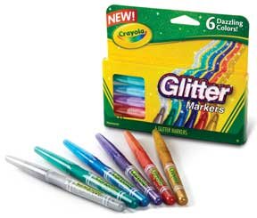 Crayola® 6 Count Glitter Markers