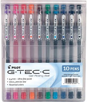 Pilot® G-TEC-C Gel Ultra Fine Pt. Pens