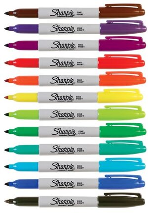 Sharpie® Permanent Markers, 12 Assorted Colors