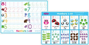 Double Sided  Numbers/Counting Learning Mats