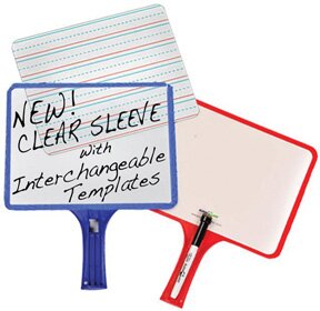 Kleen Slate - Dry Erase Rectangular Paddles with Sleeve
