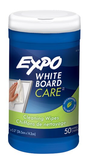 Expo®  Low Odor Non-Toxic White Board Wipes