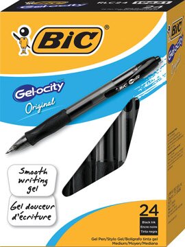 Bic® Gelocity Gel Ink Retractable Rollerball Pens