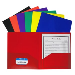 C-Line Two Pocket Heavyweight Poly Portfolio Folder