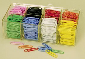Officemate Colored Vinyl Coated Clips
