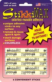 StikkiWax® Colorless Reusable Adhesive