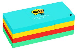 Post-it® Notes Original Pads in Jaipur Colors