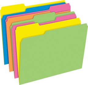 Pendaflex® Glow Twisted Twin File Folder