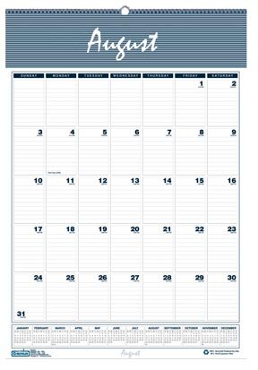 Academic Monthly Wall Calendar