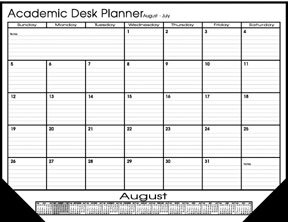 Academic Desk Planners