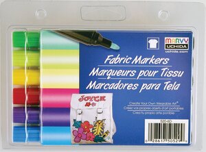6 Pack Fabric Markers