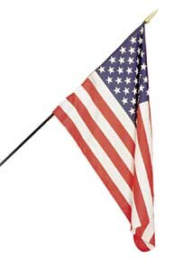 Printed Rayon U.S. Flags