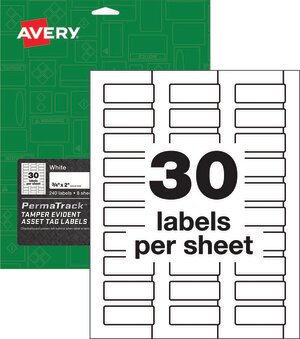 Avery® Perma Track Asset Tag Labels