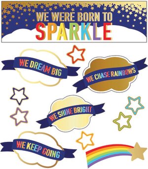 We Were Born to Sparkle Mini Bulletin Board Set