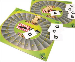 78 Magnets Super Duper Publications Educational Resource for Children Reading Gym Magnetic Lowercase Alphabet Bingo & Puzzle Boards