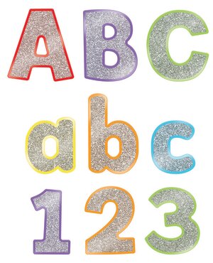Sparkle and Shine Colorful Glitter Combo Pack EZ Letters