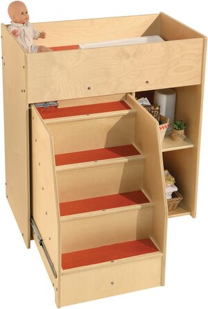 Contender Deluxe Diaper Changing Station with Steps