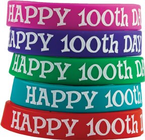 Happy 100th Day Wristbands Awards