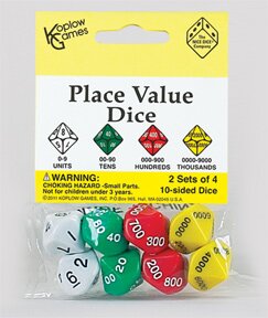 Place Value Dice, Units to Thousands