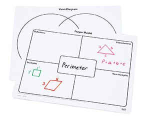 Write-On/Wipe-Off Frayer Model & Venn Diagram Mats