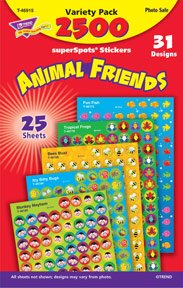 Animal Friends superSpots & superShapes Stickers
