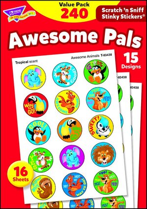 Awesome Pals Scratch 'n Sniff Stinky Stickers