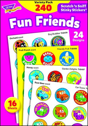 Fun Friends Scratch 'n Sniff Stinky Stickers