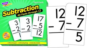 Flash Cards - Subtraction 0-12 (all facts)