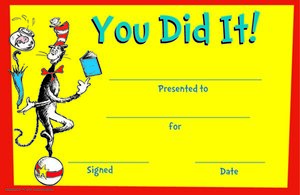 Dr. Seuss™ You Did It! Recognition Awards