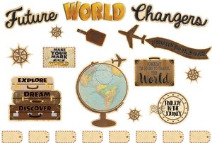 Travel the Map Future World Changers Bulletin Board Set