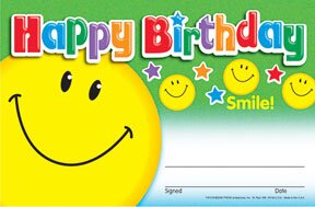 Recognition Awards - Happy Birthday Smile