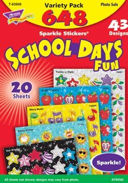 Sparkle Stickers® Variety Packs School Days Fun