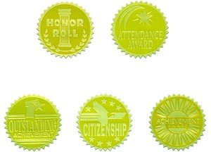 Gold Foil Stamped Certificate Seals